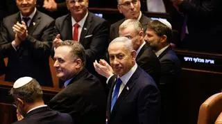 Benjamin Netanjahu w Knesecie