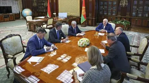 Spotkanie Aleksandra Łukaszenki i Johna Coale'a