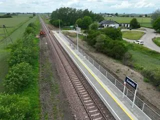 Wyremontowany fragment linii kolejowej Nasielsk-Toruń Wschodni