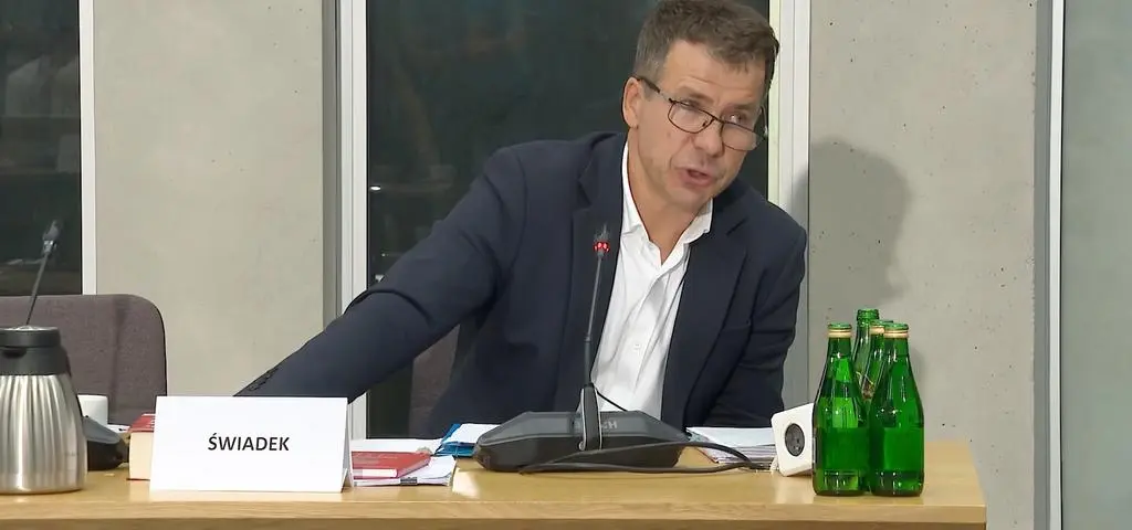 Ernest Bejda na posiedzeniu komisji ds. Pegasusa 