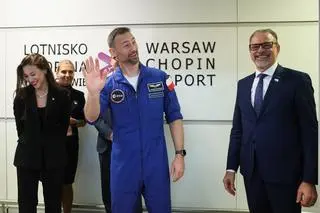 Polski astronauta, członek załogi misji Axiom-4 dr Sławosz Uznański-Wiśniewski już w Warszawie