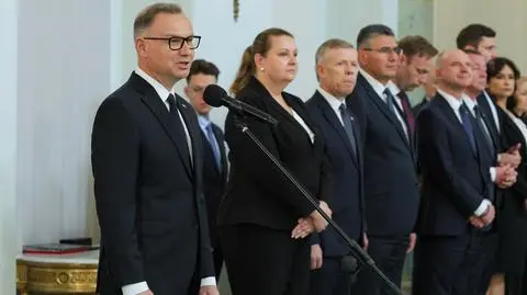 Prezydent Duda w trakcie uroczystości zaprzysiężenia ministrów: dzisiaj rzeczą najważniejszą dla naszych rodaków jest bezpieczeństwo