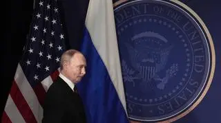 Władimir Putin przed konferencją prasową z Donaldem Trumpem na Alasce. Zdjęcie z 15 sierpnia 