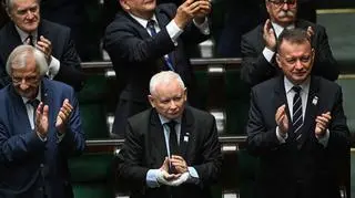 Prezes PiS na zaprzysiężeniu Karola Nawrockiego 