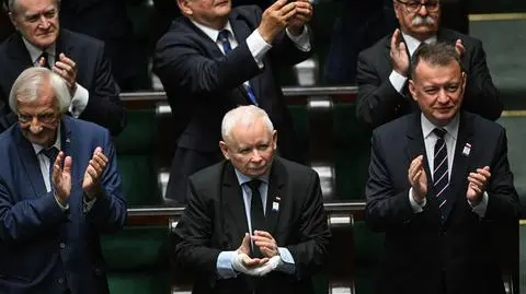 Prezes PiS na zaprzysiężeniu Karola Nawrockiego 
