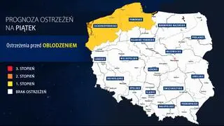 Prognoza zagrożeń meteorologicznych na piątek