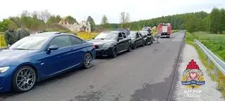 Zderzenie czterech aut w Wielkiej Nieszawce