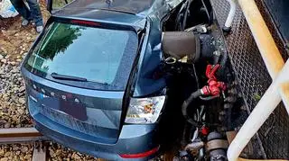 Wjechał pod pociąg