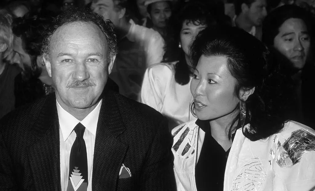 Gene Hackman z żoną Betsy Arakawą