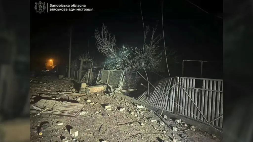 Zaporoże po nocnym ataku sił rosyjskich 