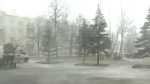 Zimowa burza nad Łodzią