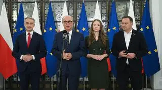 Krzysztof Gawkowski, Włodzimierz Czarzasty, Agnieszka Dziemianowicz-Bąk i Tomasz Trela