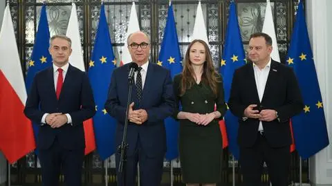 Krzysztof Gawkowski, Włodzimierz Czarzasty, Agnieszka Dziemianowicz-Bąk i Tomasz Trela