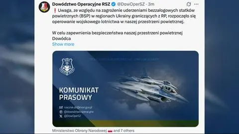 Goryszewski: nie mamy sygnału o przekroczeniu naszej przestrzeni powietrznej