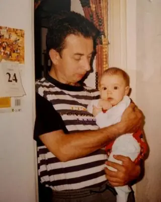 Robert Wieczorek z córką Magdą 