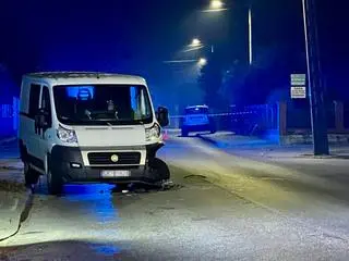 Sprawca uderzył w fiata ducato