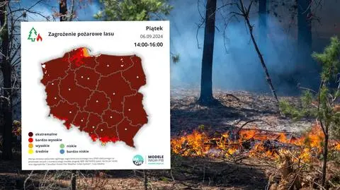 Ekstremalne zagrożenie. Polska na brązowo