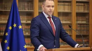 Uniwersytet Karola. Praga. Karol Nawrocki wygłasza wykład