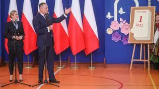 Karol Nawrocki na rozpoczęciu roku szkolnego