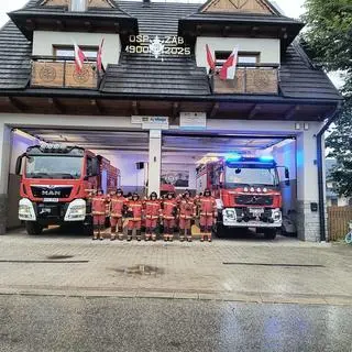 Hołd dla poległego strażaka