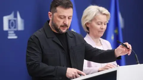 Wołodymyr Zełenski i Ursula von der Leyen