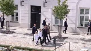 Pierwszy dzień Karola Nawrockiego. Co powiedział, co usłyszał? Oglądaj na żywo