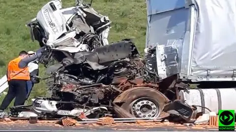 Na A2 zderzyły się tiry