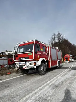 Pożar restauracji w Łodziskach pod Ostrołęką