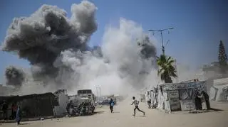 Izraelski atak na miasto Gaza