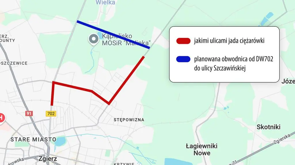 Mapka Zgierza 