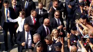 Pierwszy dzień Karola Nawrockiego. Co powiedział, co usłyszał? Oglądaj na żywo