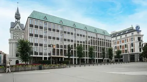 Oslo, Norway. September 2021. The outdoor view of the Foreign affairs ministry of Norway building in the city center