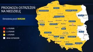 Prognoza zagrożeń na niedzielę