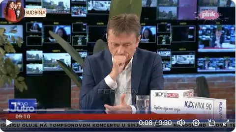 Polityk doznał udaru podczas wywiadu w telewizji