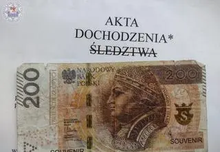 W restauracji chciał zapłacić fałszywym banknotem. Ma kłopoty