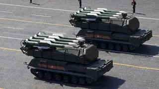 Rosyjski Buk-2M na paradzie w Moskwie