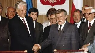 Lech Wałęsa i Borys Jelcyn, 1993 rok