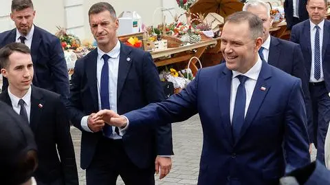 Karol Nawrocki na dożynkach w Częstochowie