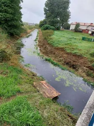 Stan wody w miejscowości Gródek (zdjęcie z 12 września)