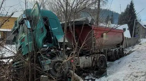 Kierowca ciężarówki zasłabł 