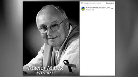 Nie żyje aktor Maciej Małek 