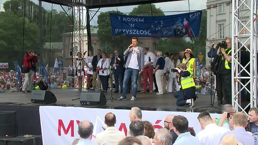 Przemówienie Jarosława Marciniaka z koalicji "Wolność, Równość, Demokracja"