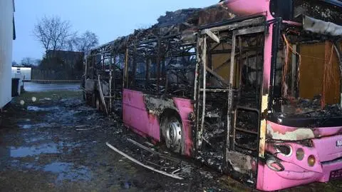 Podpalił autobus, został zatrzymany i usłyszał zarzuty
