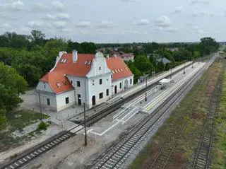 Wyremontowany fragment linii kolejowej Nasielsk-Toruń Wschodni