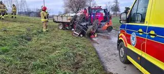 Ciągnik przygniótł 25-latka