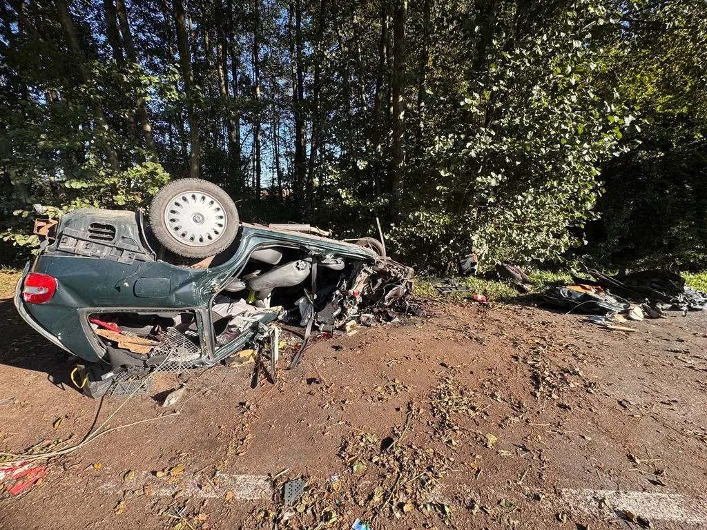 Auto dachowało 