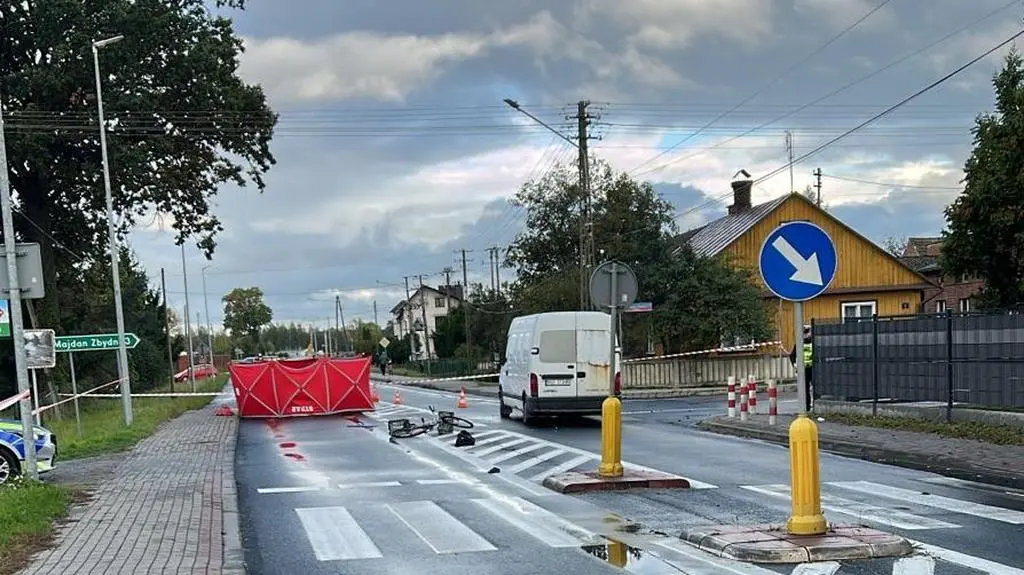 W wypadku zginął rowerzysta 