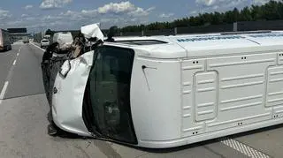 Groźny wypadek na autostradzie A1