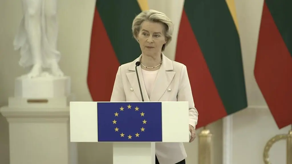 Ursula von der Leyen w Wilnie
