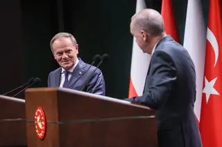 Donald Tusk i Recep Tayyip Erdogan